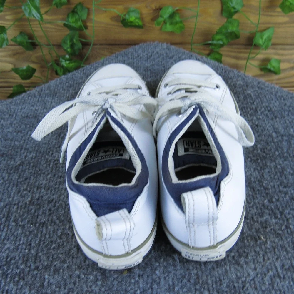Converse Sneaker Low Top Girl Y 3 Medium‎ Athletic White Leather Lace Up